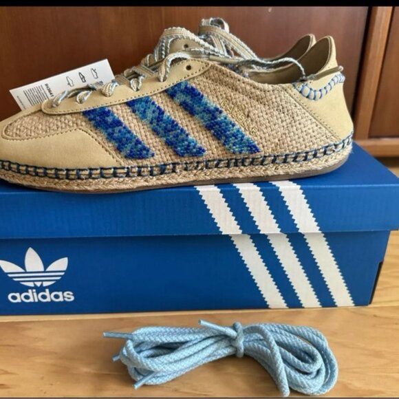 ADIDAS CLOT Gazelle by Edison Chen Linen Khaki - IH3641 Sz 6.5/8 - Picture 2 of 14